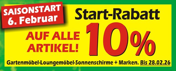 Gartenmöbel Bacz Helmstadt Saisonstart 2026