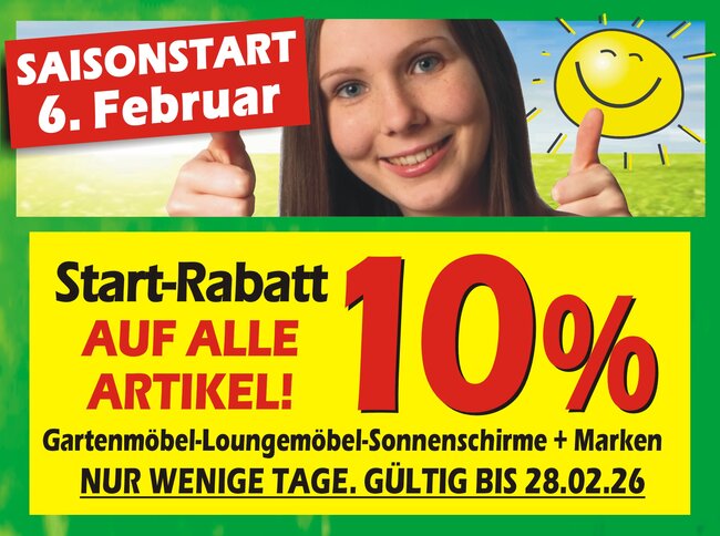 Saisonstart Gartenmöbel-Bacz