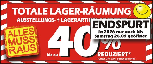 Totale Räumung 2026 Endpsurt