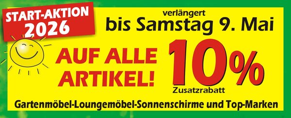 10% Aktion Gartenmöbel Bacz