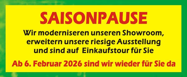 Gartenmöbel Bacz Winterpause