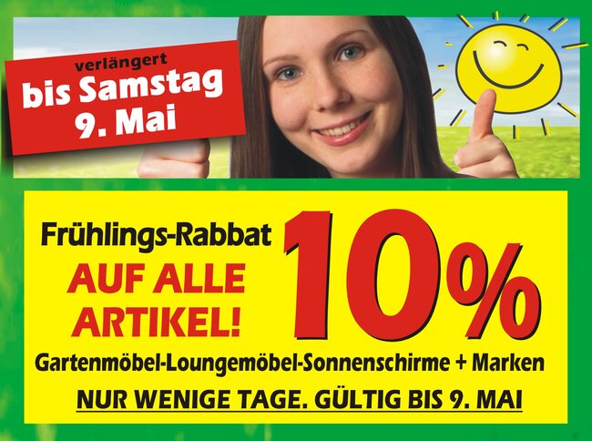 10% Aktion Gartenmöbel Bacz