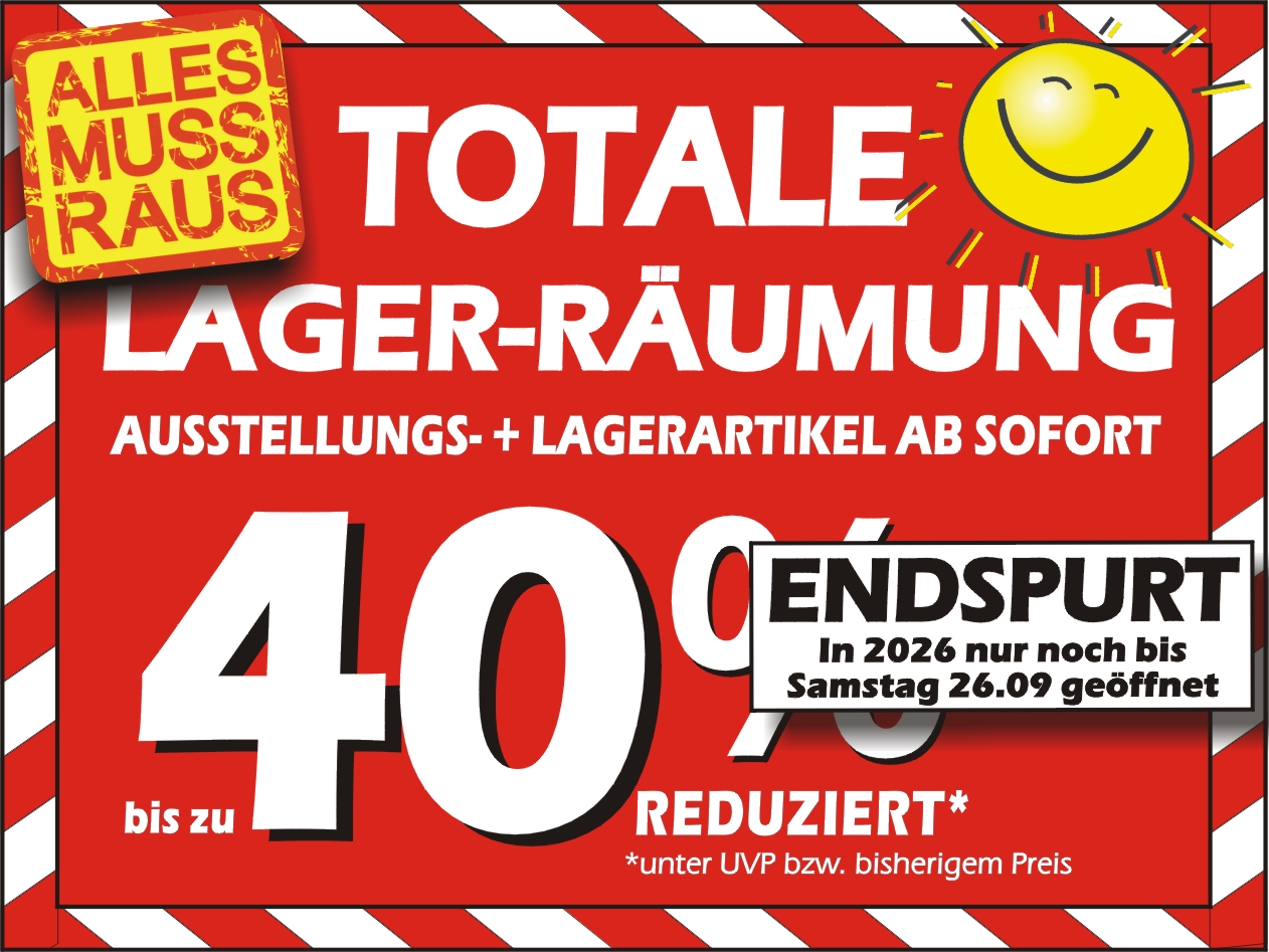 Gartenmöbel Bacz Lagerräumung Endspurt
